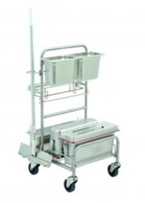 Slika za Cleaning trolleys Clino<sup>&reg;</sup> CR4 EM-GMP, stainless steel